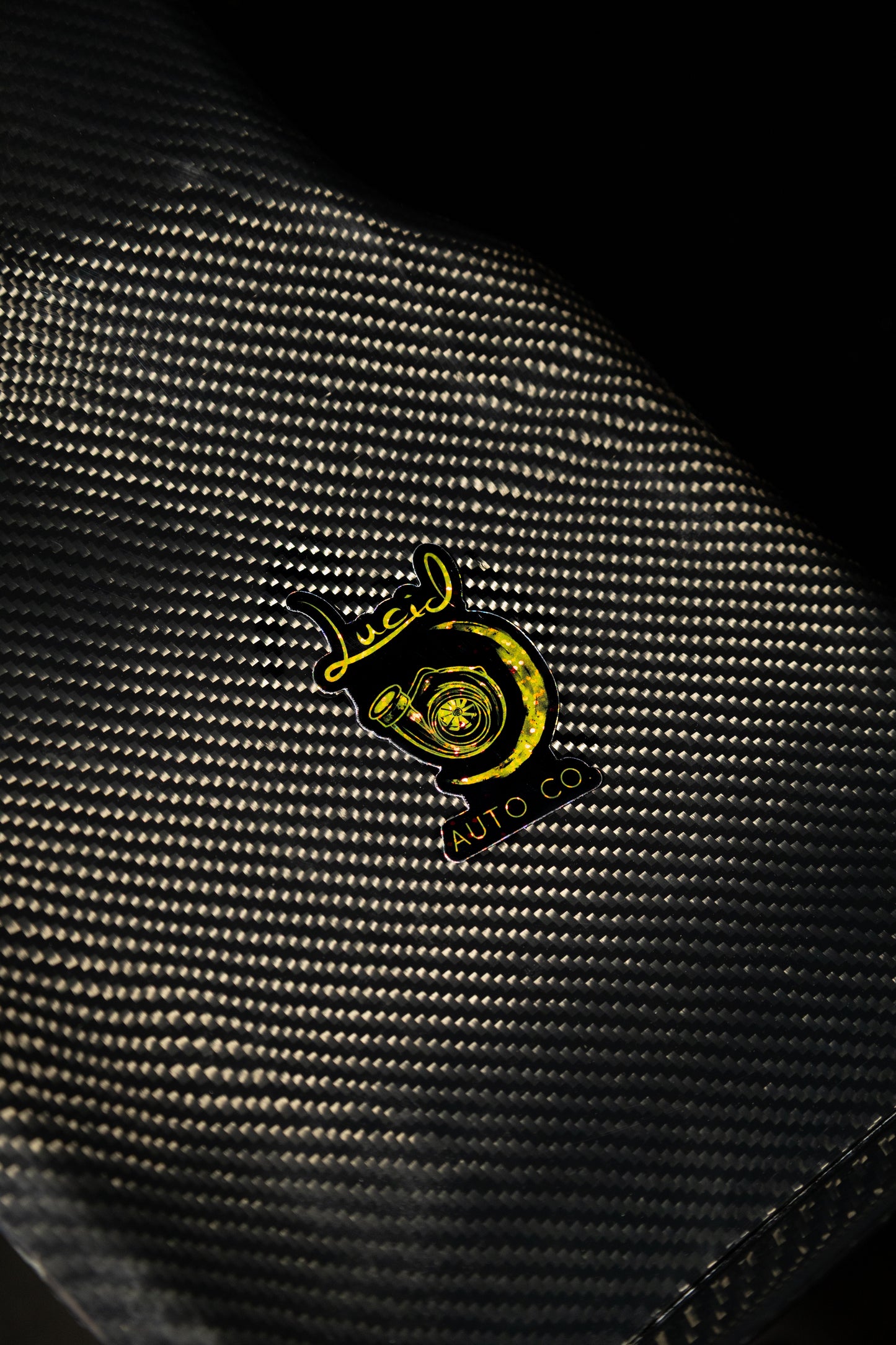 Lucid Auto Co. Glitter Sticker
