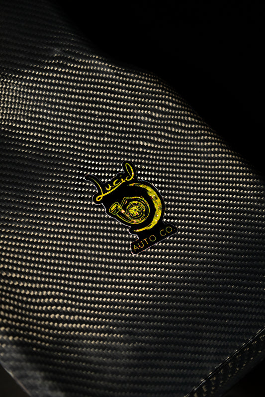 Lucid Auto Co. Glitter Sticker